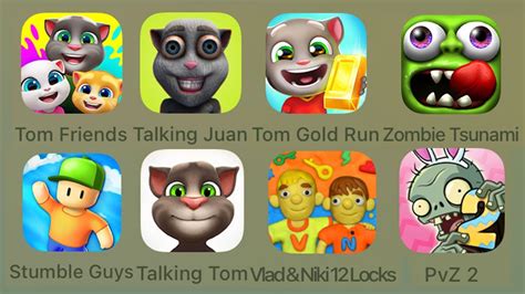 Tom Friends Talking Juan Tom Gold Run Zombie Tsunami Stumble Guys