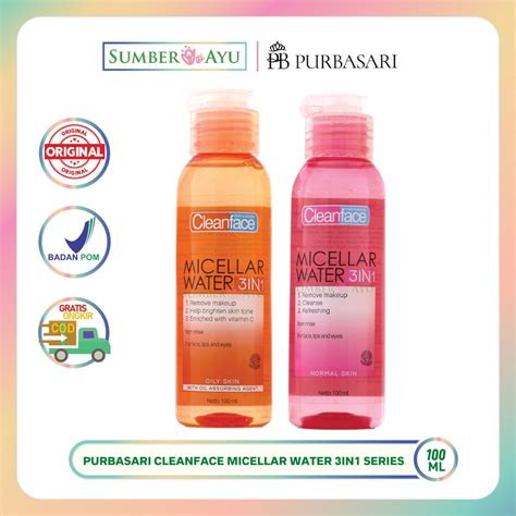 Jual Purbasari Cleanface Micellar Water Ml Shopee Indonesia