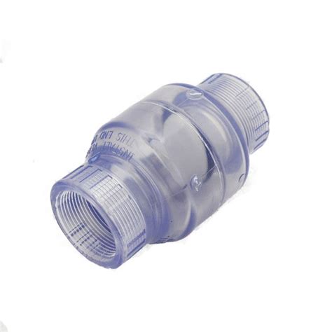 Buy Pvc Clear Swing Check Valve Threaded S C F