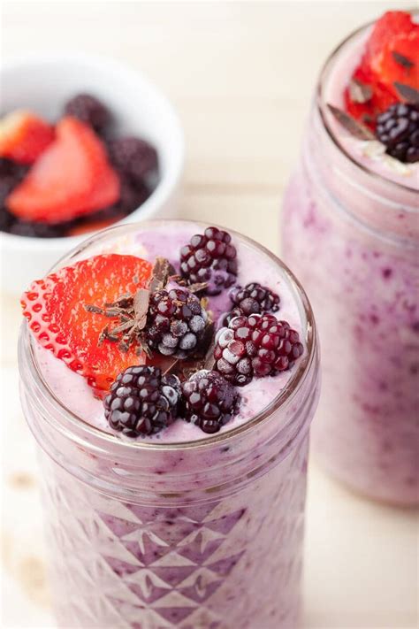 Frozen Berry Smoothie Vibrant Plate