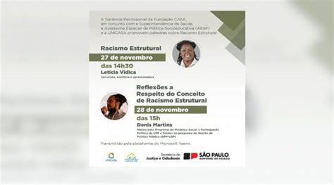 Funda O Casa Promove Palestras Sobre Racismo Estrutural Funda O Casa