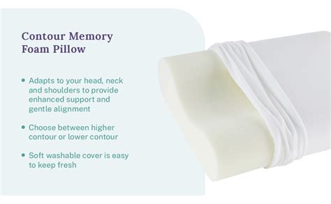 Sleep Innovations Contour Memory Foam Pillow : Amazon.ca