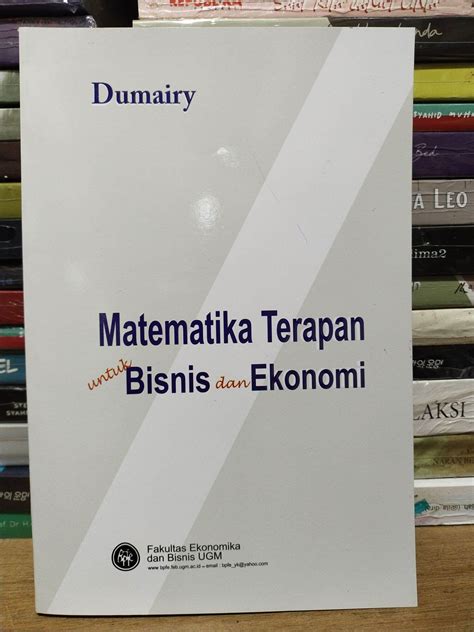 Buku MATEMATIKA TERAPAN UNTUK BISNIS DAN EKONOMI Dumairy Lazada Indonesia