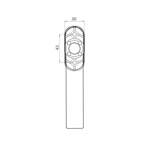 Window Handle Al Alfa Acoustic Champahne Finish Windoform