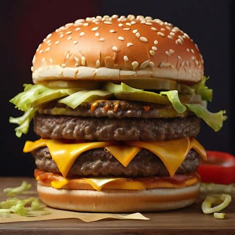 Premium Photo | Big Mac burger generated by AI