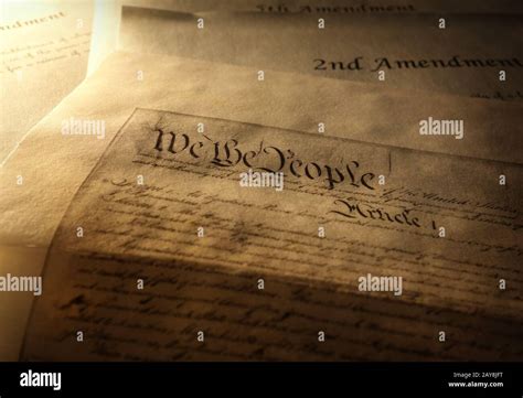 Us Constitution High Resolution Stock Photography And Images Alamy