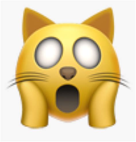 Emoji Emojicat Cat Smiley Smail Scared Scaredycat HD Png