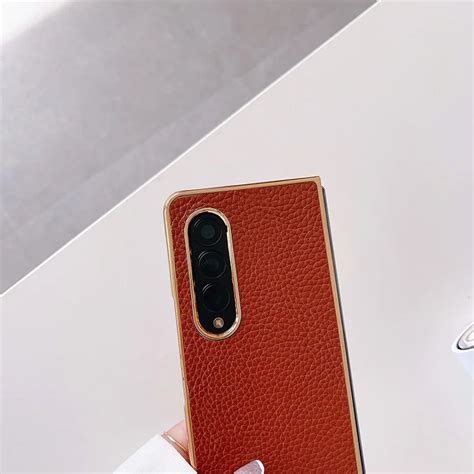 Luxury Leather Hard Case For Samsung Galaxy Z Fold 4 Galaxy Z Fold 4 Case