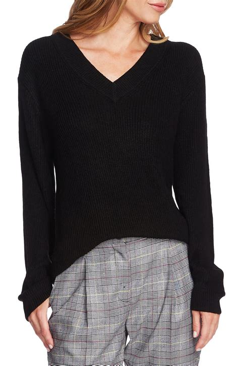 Vince Camuto Ribbed V Neck Sweater Nordstrom