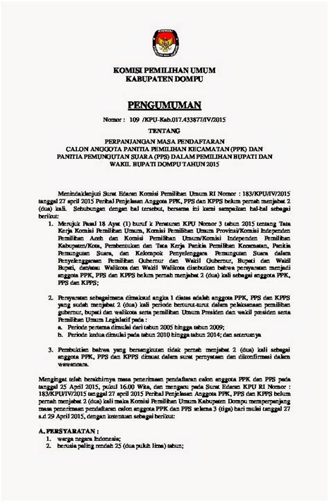 Surat Edaran Kpu Nomor 216 Tahun 2018 Kumpulan Surat Penting