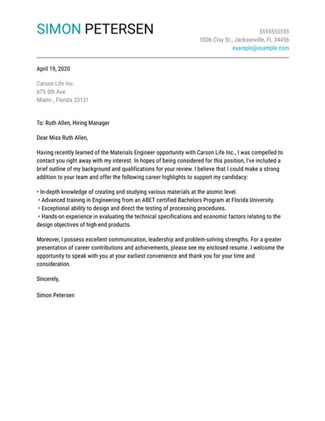 Letter Of Interest For A Job Example Letter Interest Sample Application