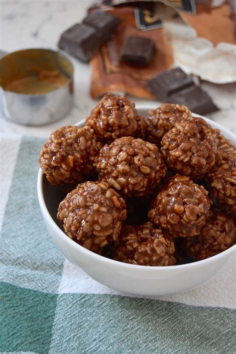 Crispy Chocolate Peanut Butter Balls No Bake Dessert Recipe