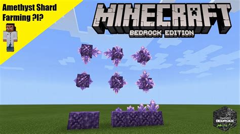 Amethyst Shard Farm Minecraft Bedrock Java All Platforms