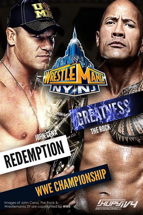 The Rock Vs John Cena Wrestlemania 29 Wallpaper