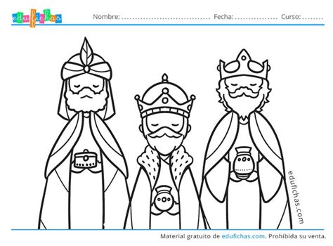 Los Reyes Magos Para Colorear Cuadernos Para Ni Os Reyes Magos Para