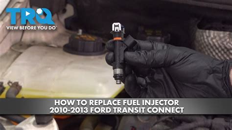 How To Replace Fuel Injector Ford Transit Connect Youtube