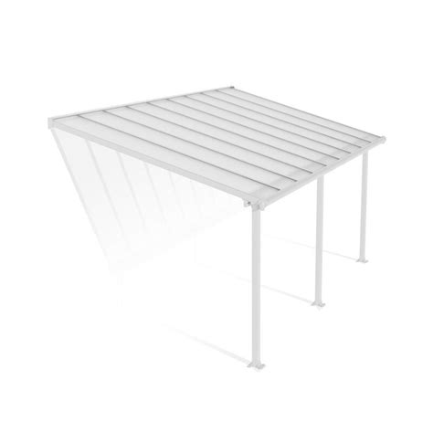 Canopia Olympia Pergola Addossata In Alluminio 3X5 5 M Bianco Su Dadolo