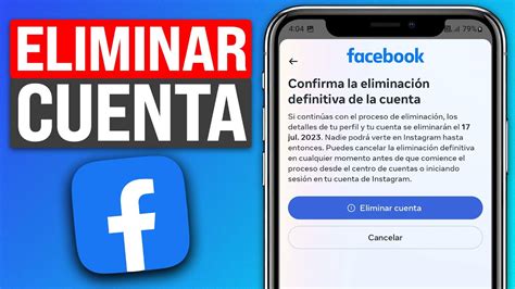 Cómo ELIMINAR o DESACTIVAR cuenta de FACEBOOK en 2024 Actualización