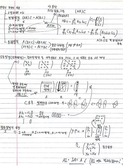 선형대수학 기초 연립일차방정식과 행렬