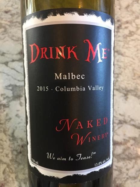 2014 Evoke Winery Naked Winery Malbec USA Oregon Willamette Valley