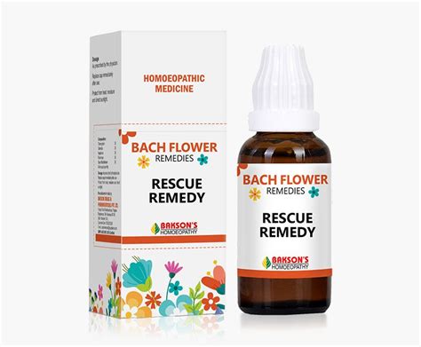 Baksons Bach Flower Rescue Remedy Paras Homeopathy