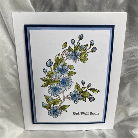 Two Jays Clear Stamps Spring Flower Bough Art Of Craft