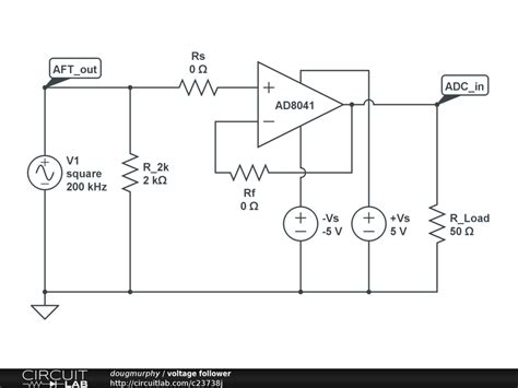 Voltage Follower Schematic Diagram - Circuit Diagram