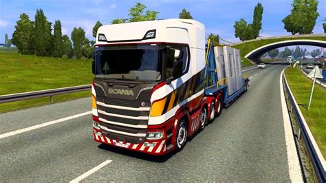 Euro Truck Simulator 2 Scania V8 Truck Driving Transporting Wall