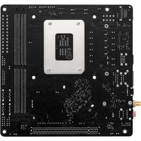 ASRock B760M ITX D4 WiFi Socket 1700 Moederbord Zwart Zilver RAID Gb