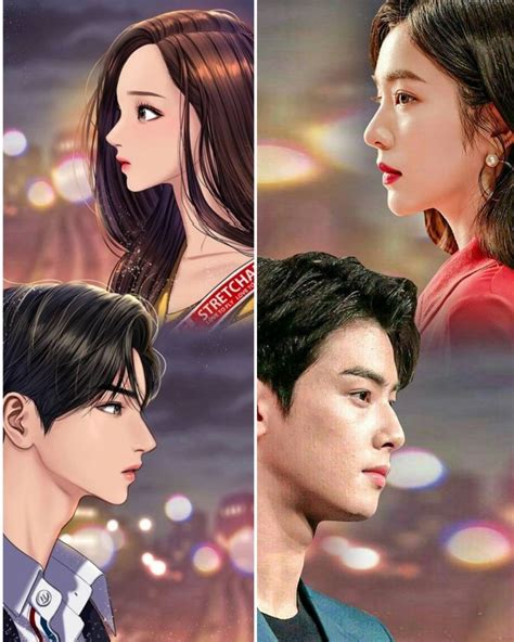 True Beauty Cartoon Jugyeong And Suho And Real Jugyeong And Suho