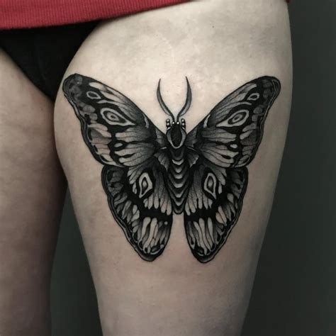 Black and Grey Butterfly Tattoos - Cloak and Dagger Tattoo London