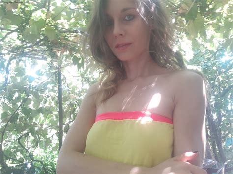 Sweet Babe Naughty Adeline Showing Her Nice Boobies Outdoors 23 Photos