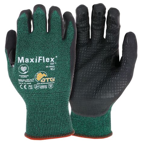 ATG MaxiFlex Cut Men S Medium Green ANSI 2 Abraision Resistant Nitrile