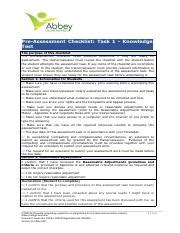 ICTNPL413 Assessment Task 1 Docx Pdf Pre Assessment Checklist Task 1