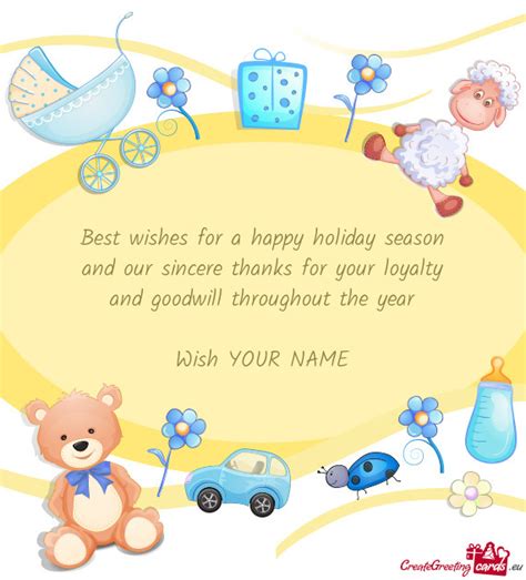 Best wishes for a happy holiday season and our sincere - Free cards