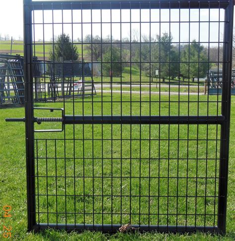 Shop 12 Ft Wide Black Powder Coated Mesh Gate