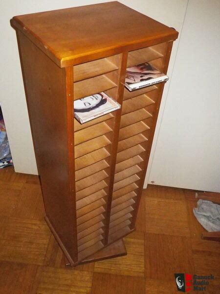 Cd Tower Solid Wood Rotating 2 Sidedon 4 Wheels 288 Cds Reduced