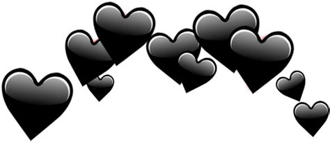 Download Black Heart Emoji Scatter