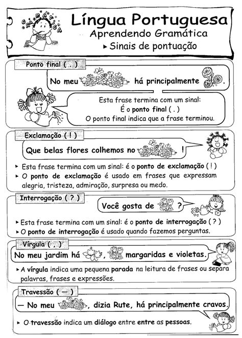 Sinais de Pontuação Ponto Final Atividades de Português 3º ano