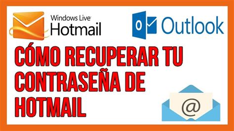 Como Recuperar La Contraseña De Hotmail Youtube