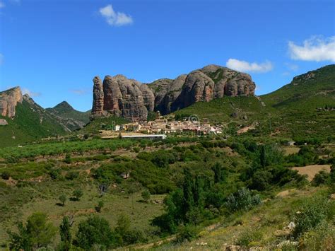 Mallos De Aguero, Huesca ( Spain ) Stock Image - Image of eroded ...