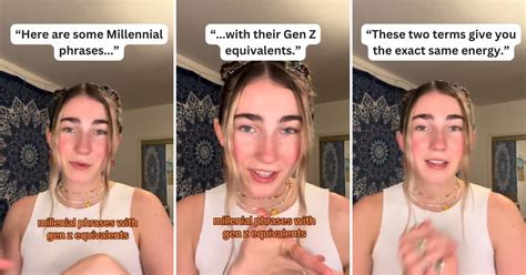 gen  woman reveals  millennial slang phrases   people