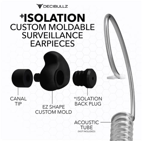 Decibullz Custom Moulded Surveillance Earpieces A1 Decoy