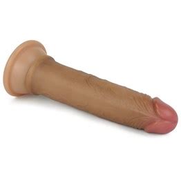 18 5 Cm Yeni Nesil Teknolojik Realistik Testissiz Melez Penis Dildo