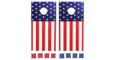 American Flag Cornhole Set Zazzle