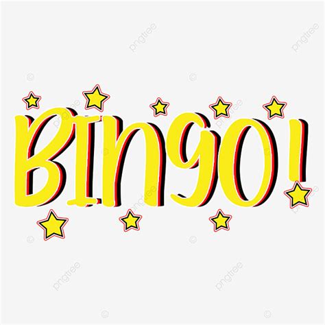 Bingo Game Yellow Word Art Transparent Png, Bingo, Bingo Png, Bingo ...