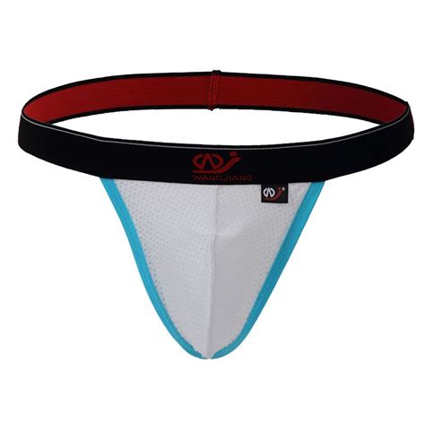 2019 Sexy Men Underwear Jockstrap Mesh Breathable Gay Bikini Tanga Hombre High Quality Mens