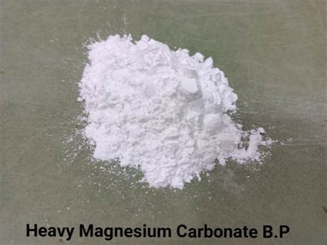 Heavy Magnesium Carbonate B P Packaging Size 25 KG At Rs 40 Kg In Jodhpur