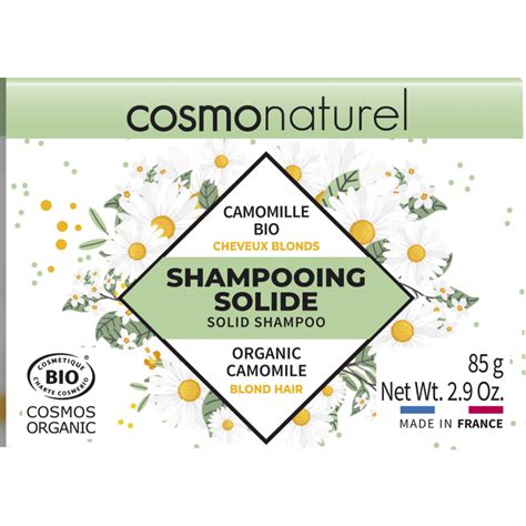 Shampooing Solide Cheveux Blond Bio Cosmo Naturel