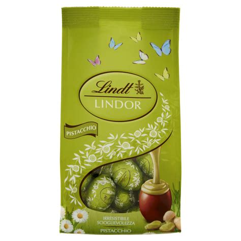 Lindt Lindor Ovetti Di Cioccolato Pasqua Cioccolato Al Latte Pistacchio